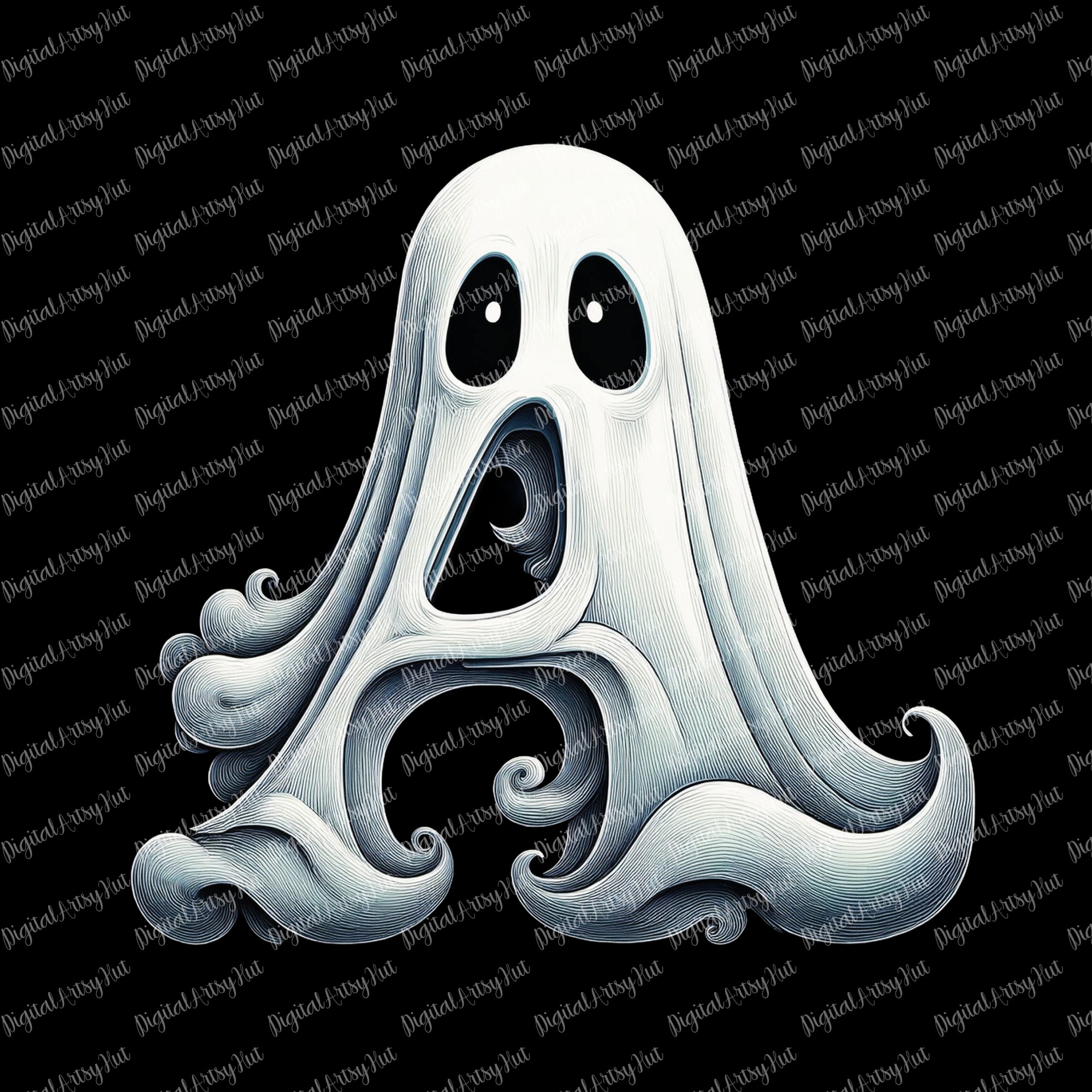 Ghost Alphabet — Letter A